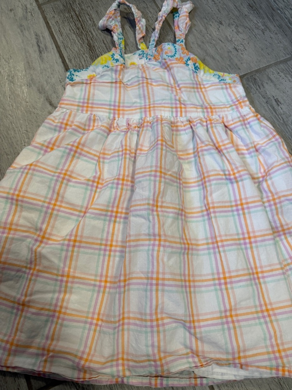 Cupcakes & Cashmere Girls' Plaid Sleeveless  Dress - Size 7